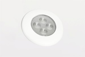 Лампа освещения салона диодная 4-LED, круглая, съёмная рамка белого цвета FT043B FRISTOM Лампа освещения салона диодная 4-LED, круглая, съёмная рамка белого цвета FT043B FRISTOM