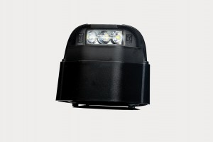 Фонарь подсветки номера LED чёрный на возвышени  FT261LED FRISTOM