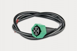 Штекер 5-pin зелёный с проводом 5x0.5 мм². длиной 1 м. WTYBAJONETPM10 FRISTOM